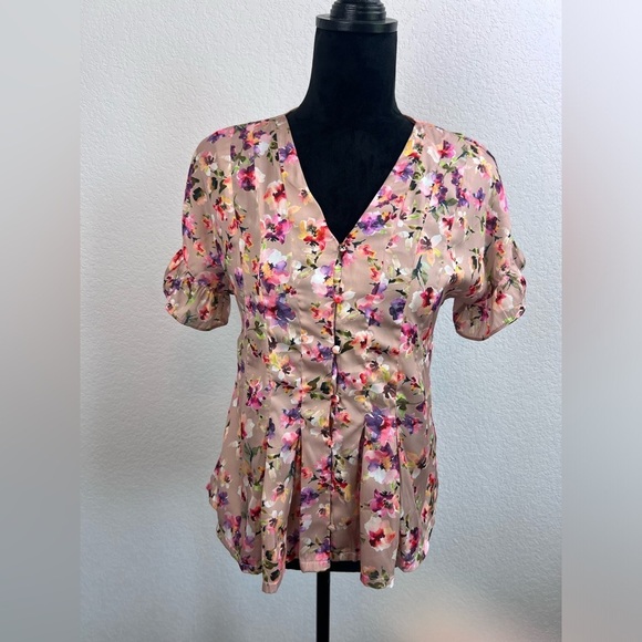 dolan Tops - Dolan West Coast Floral Ruffle Size XS